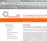 Veranstaltungsorganisation - Veranstaltungs-Website